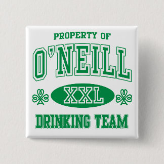 O'Neil Irish Drinking Team 2 Inch Square Button