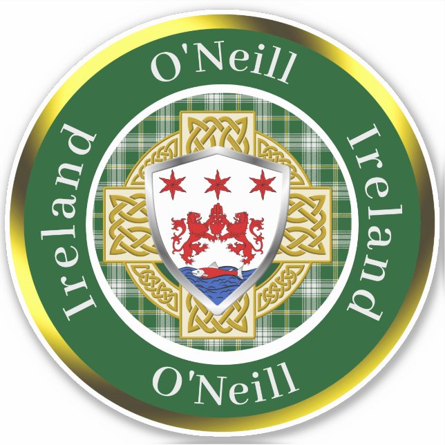 O'Neill Irish Shield/Celtic Cross Personalized (Front)