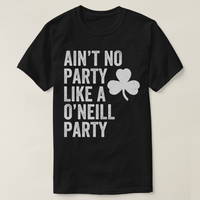 ONeill Nebraska St Patricks Day Shamrock Party  T-Shirt (Design Front)