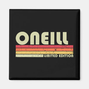 Oneill Surname Funny Retro Vintage 80s 90s Birthda Magnet