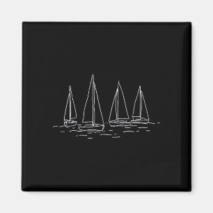 Oneline yacht cruising boating motor boat captain magnet