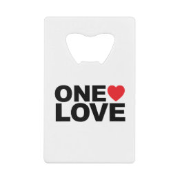 OneLove Logo Credit Card Bottle Opener