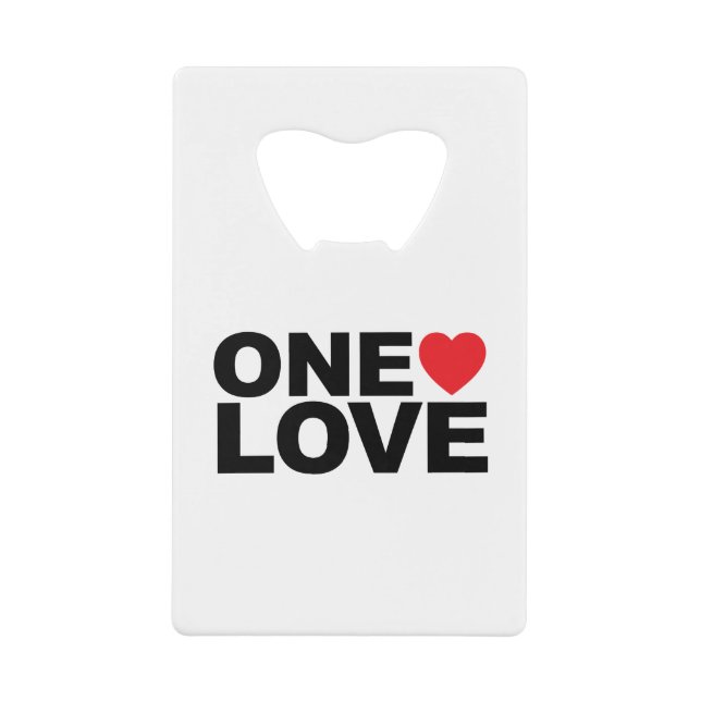 OneLove Logo Credit Card Bottle Opener (Front)