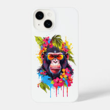 “Oneness With The Universe” Ape iPhone 14 Case