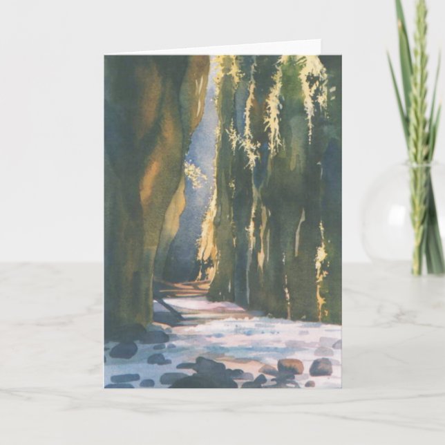 Oneonta Canyon, Greeting Card (Front)