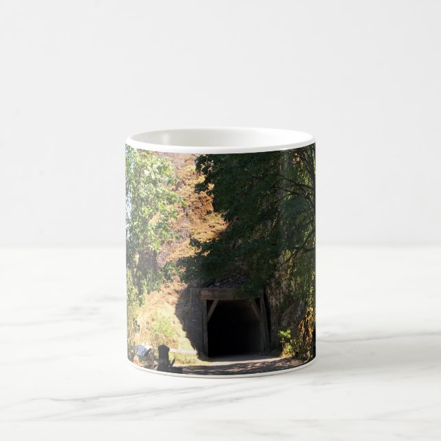 Oneonta Gorge Tunnel, Oregon Coffee Mug (Center)