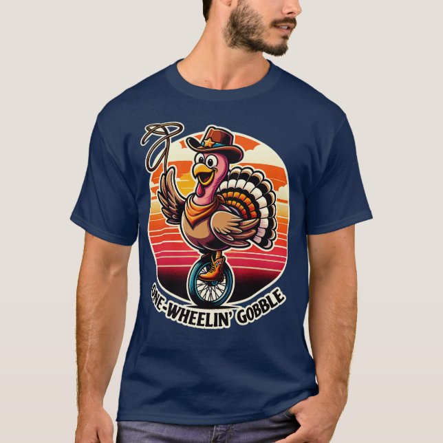 OneWheelin Fun Turkey Adventure T-Shirt (Front)