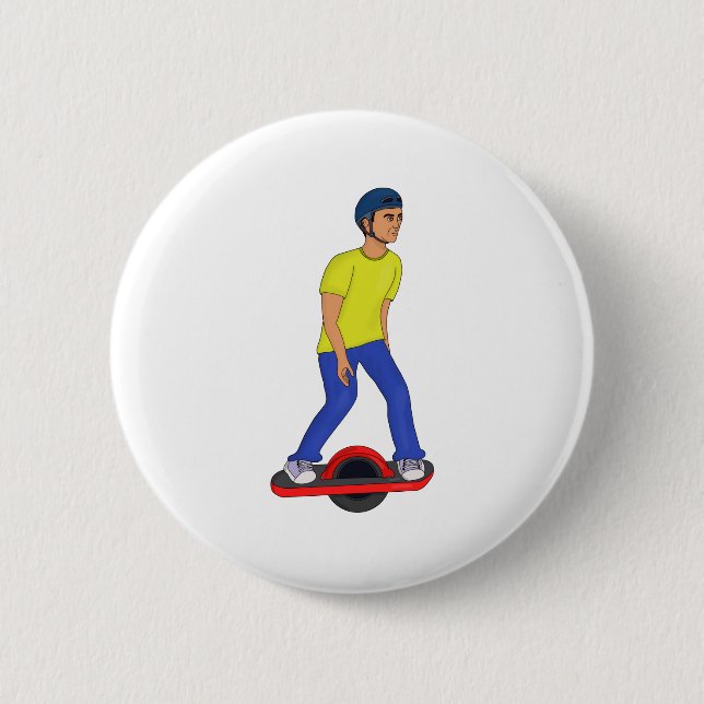 Onewheeling Dude 2 Inch Round Button (Front)