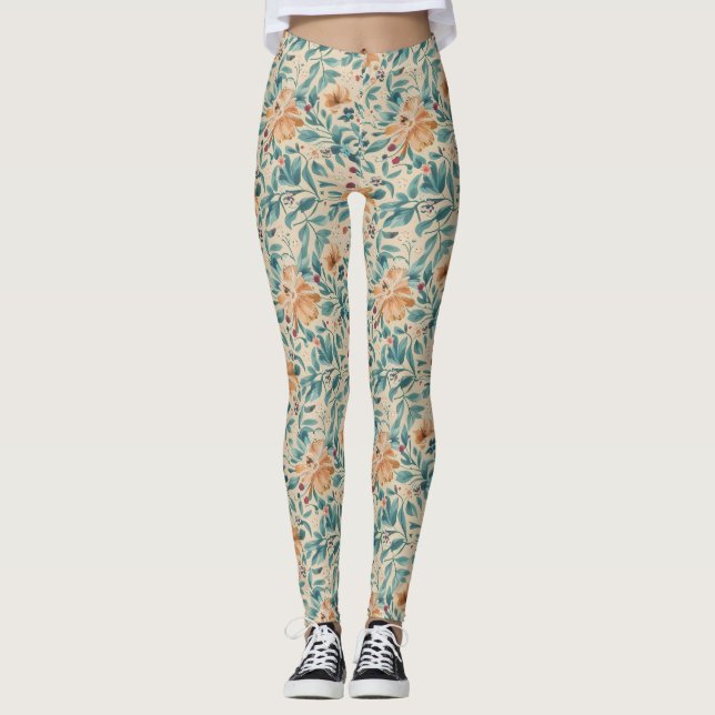 Onflora Floral Legging (Front)