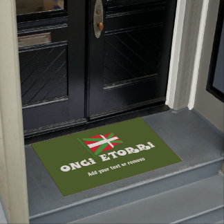 ONGI ETORRI eta Ikurriña, Welcome and Basque flag, Doormat