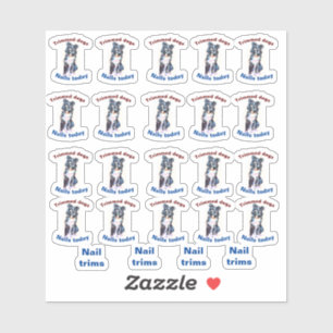 ongles coupe-chien autocollant