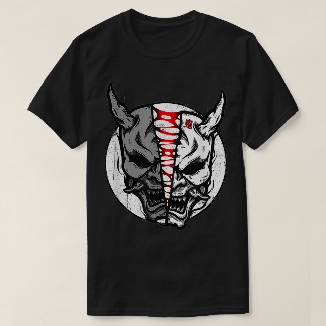 Oni Demon Japanese Devil  T-Shirt (Design Front)