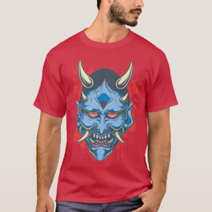 Oni Demon Mask - Japanese Evil Mythical Creature P T-Shirt