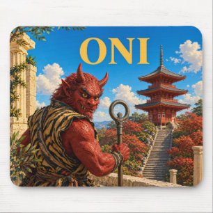 Oni, Gothic Fantasy Monster Mouse Pad