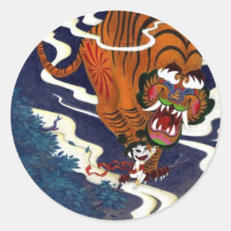 Oni Love Classic Round Sticker