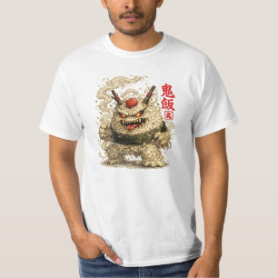 Oni Noodle Yokai – Japanese Food Monster Art T-Shirt