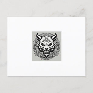 Oni Panda Essence Logo Tee Postcard