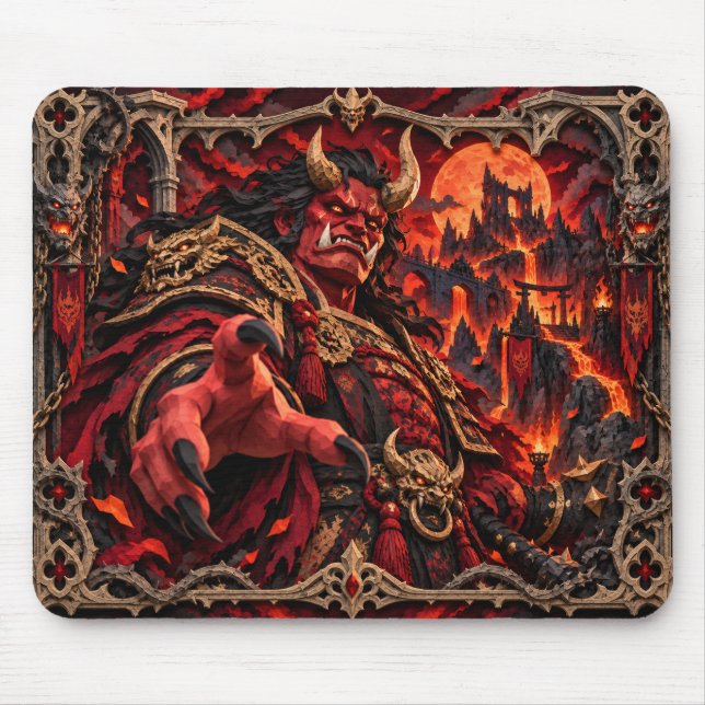 Oni, Paper Cut Monster Mouse Pad (Front)
