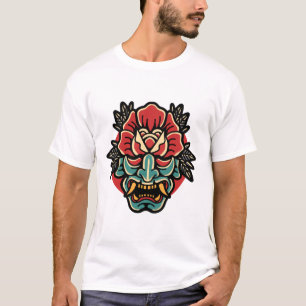 Oni- rose  tattoo design   T-Shirt
