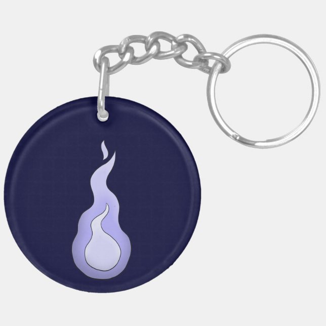 Onibi Spirit Flame- Japanese Yokai Keychain (Back Left)