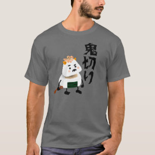 Onigiri Demon (Oni) Cut (Giri) In Half! T-Shirt