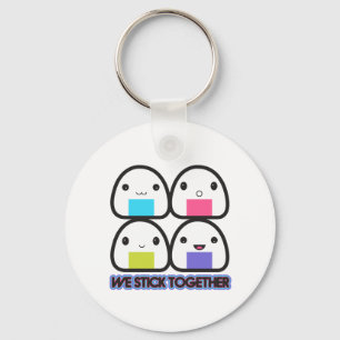 Onigiri Family Keychain