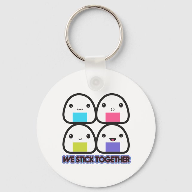 Onigiri Family Keychain (Front)
