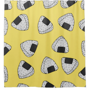 Onigiri (japanese rice ball) background. Seamless