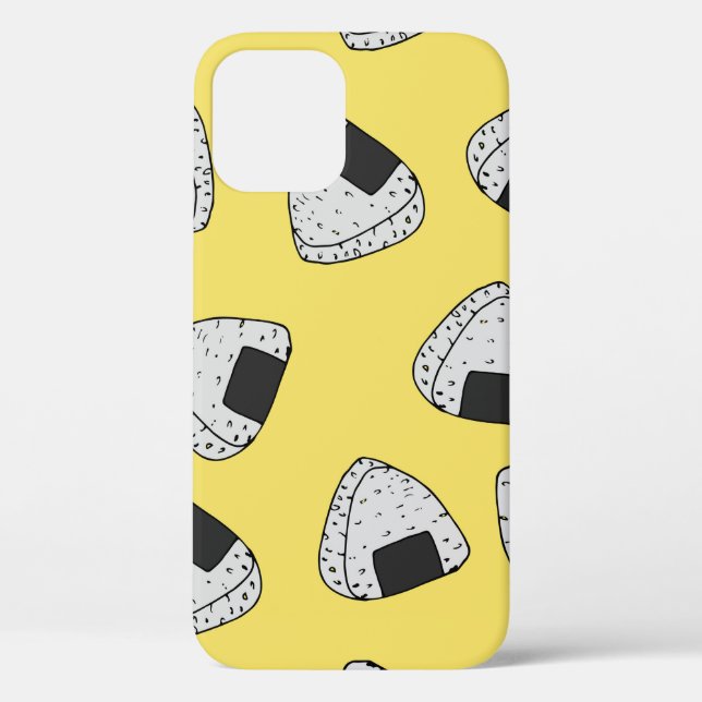 Onigiri (japanese rice ball) background. Seamless  Case-Mate iPhone Case (Back)