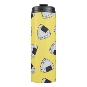Onigiri (japanese rice ball) background. Seamless  Thermal Tumbler