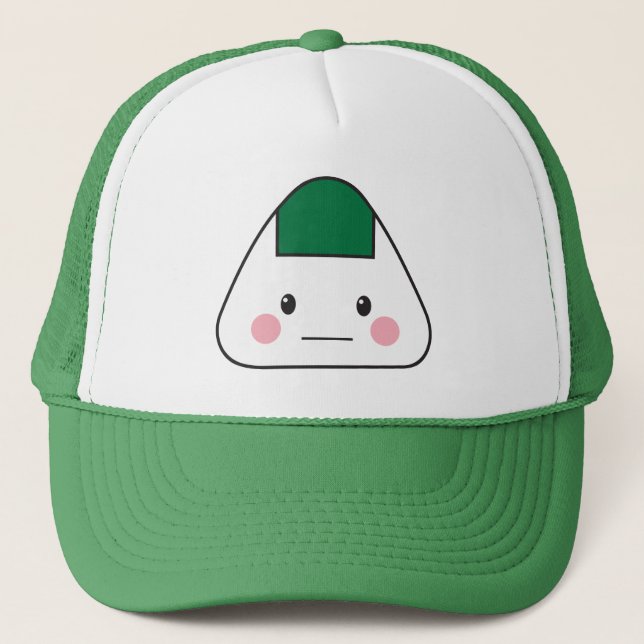 Onigiri omusubi Japanese rice ball seaweed nori Trucker Hat (Front)