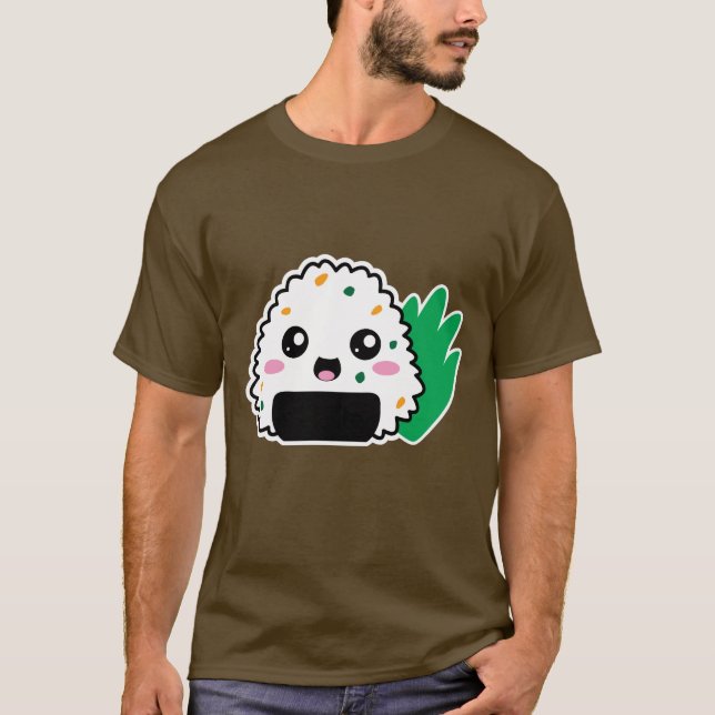 Onigiri T-shirt (Dark) (Front)
