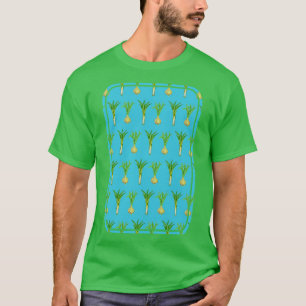 Onion and leek pattern T-Shirt