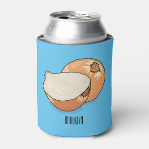 Onion cartoon illustration  can cooler