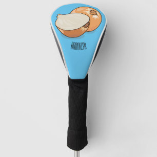Onion cartoon illustration  golf head cover
