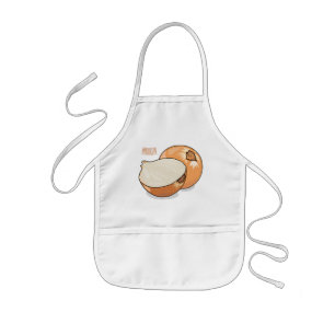 Onion cartoon illustration  kids apron