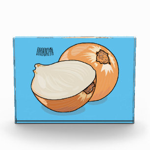 Onion cartoon illustration  photo block