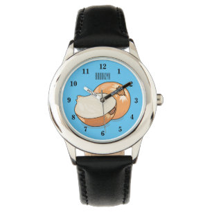 Onion cartoon illustration watch