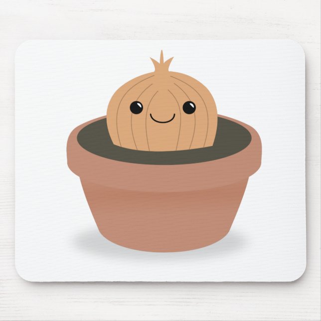 Onion Character Mouse Pad (Front)