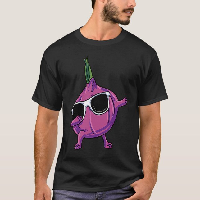 Onion Dabbing Sunglasses T-Shirt (Front)