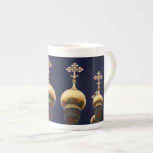 Onion de l'Eglise russe Domes or os Chine Mug