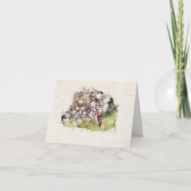 Onion Flower Card (Front)