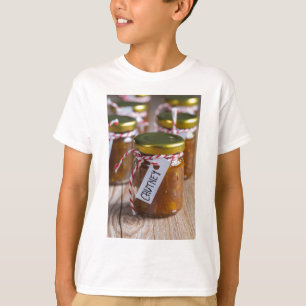 Onion pineapple chutney on rustic wood T-Shirt