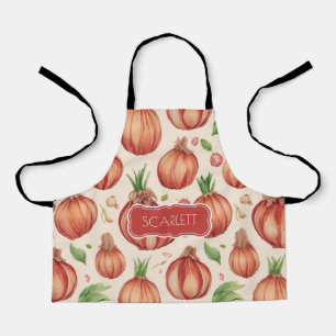 Onion Retro Colourful Personalized Pattern Apron
