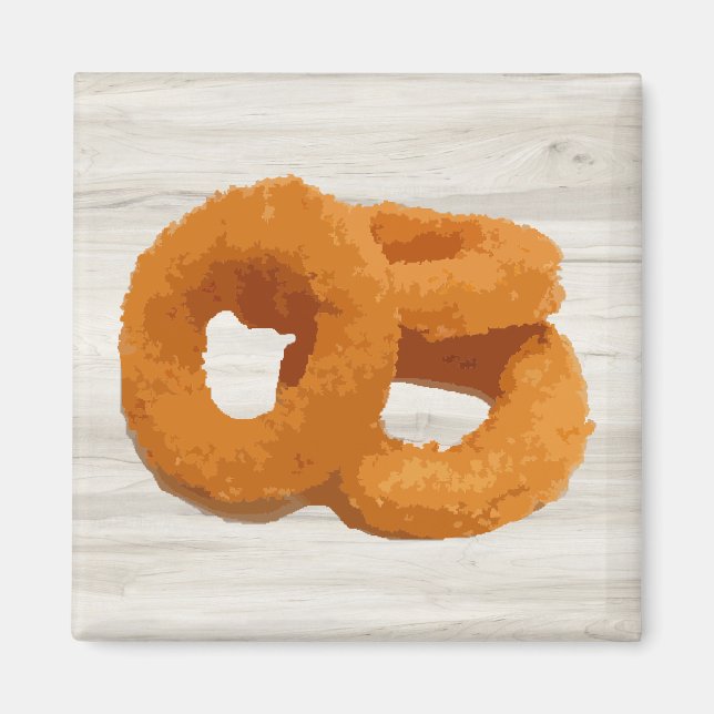 Onion Rings Food Magnet (Front)
