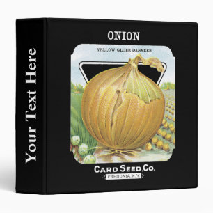 Onion Seed Packet Label Binder