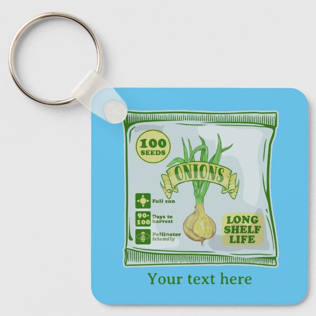 Onion Seeds Keychain (Front)