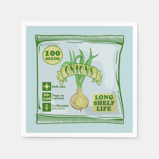 Onion Seeds Napkin (Front)