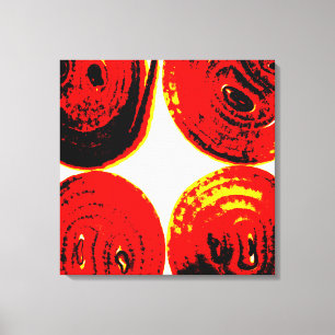 Onion slices canvas print