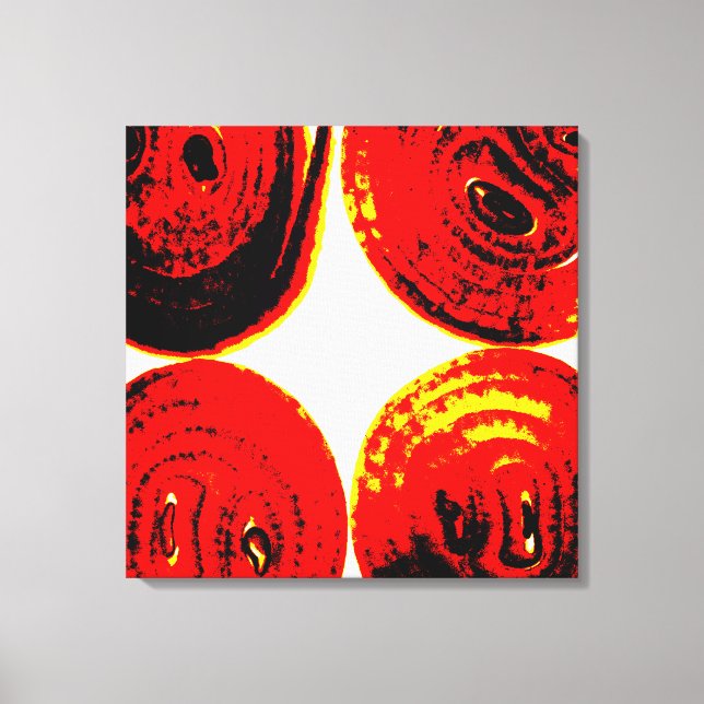 Onion slices canvas print (Front)